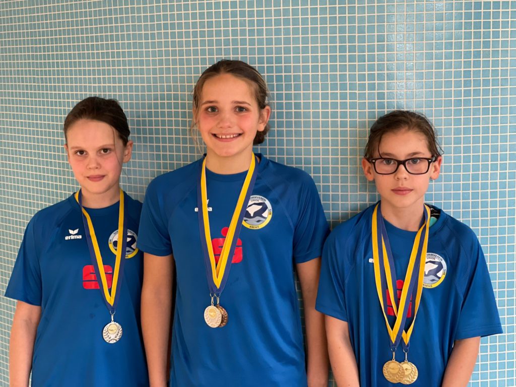Der USV Krems war nur mit 3 Schwimmerinnen bei der 3. Runde des 15. NÖ Kids-Cup vertreten. Diese waren aber umso erfolgreicher...