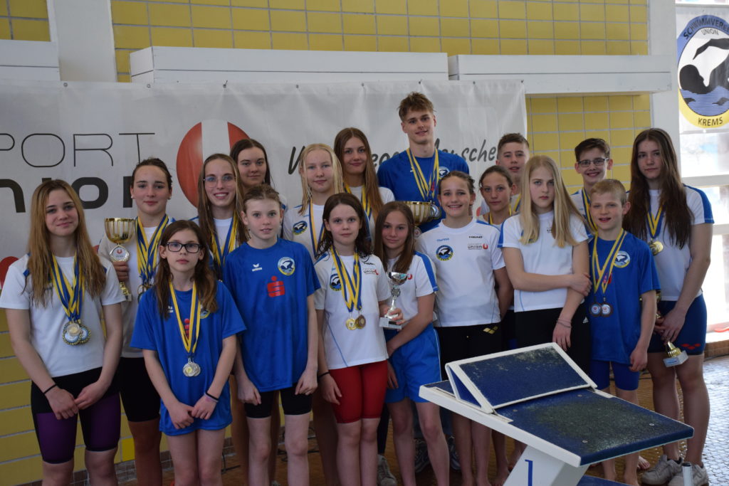 Bei den NÖ. Sportunion-Landesmeisterschaften waren die SchwimmerInnen des USV Krems sowohl in den Einzel- als auch in den Staffelbewerben kaum zu schlagen.